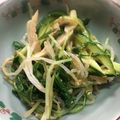 キャップとラム's cooksnap of when they made 簡単小鉢♡水菜と胡瓜のナムルサラダ.
