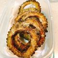 あけちゃんち。's cooksnap of when they made 少量油でＯＫ!ゴーヤチップス.