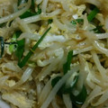 一期一代's cooksnap of when they made モヤシとニラの卵とじ.
