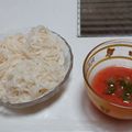 さーパパ's cooksnap of when they made 冷やしそうめん＠絶品トマトダレ.
