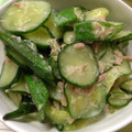 きよやよ's cooksnap of when they made オクラと胡瓜のさっぱり♪ツナ和え.