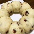 ポチっとな's cooksnap of when they made ふんわりもちもちなクランベリーパン.