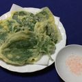 caterina's cooksnap of when they made サクサクで美味すぎツルムラサキの天婦羅.