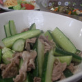 いつきら's cooksnap of when they made きゅうりと豚肉の中華炒め.