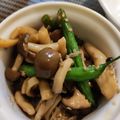 ガリ☆トトロ's cooksnap of when they made エリンギ、しめじ、インゲンのきんぴら.