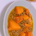 がおだお's cooksnap of when they made ホクホクかぼちゃdeそぼろあんかけ♡.