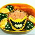 峰不二乃's cooksnap of when they made キョウリュウジャー　簡単キャラ弁.