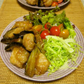 時花菜's cooksnap of when they made 鶏とナスのさっぱり焼き.