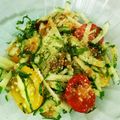 はんぶんこ☆'s cooksnap of when they made トマト青紫蘇きゅうりのごま油サラダ.