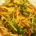 ハッピィ0730's cooksnap of when they made もやしのナムル風アーモンド和え.