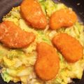 si_＊'s cooksnap of when they made エビ寄せフライのオープンオムレツ.