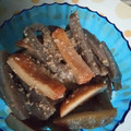 紅茶とチーズケーキ's cooksnap of when they made ずぼら管理栄養士蒟蒻とさつま揚げ甘辛炒め.