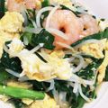 ナナヒカ's cooksnap of when they made 海老ニラ玉.