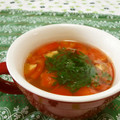 赤い電話's cooksnap of when they made トマトとシソの簡単スープ.