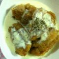 ma___111's cooksnap of when they made 揚げない唐揚げ♡ガーリックチーズソース.