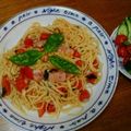 namoshun's cooksnap of when they made トマトとバジルのスパゲティ.