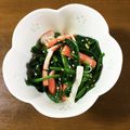 早起きまま's cooksnap of when they made カニカマとほうれん草のごまポン！.