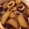 nishimo's cooksnap of when they made 短時間で簡単な柔らかイカと大根煮.