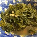 Mai84's cooksnap of when they made ☆ケールのにんにく炒め☆.