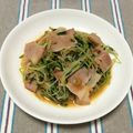 クック7YH7SY☆'s cooksnap of when they made 豆苗のベーコン味噌.