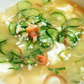 のぞきぱんだ's cooksnap of when they made さっぱり夏野菜と鮭の冷や汁.