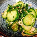 yummy?'s cooksnap of when they made 簡単！ツナとキュウリと大葉の胡麻サラダ＊.
