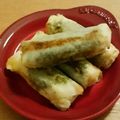 もみじ0926's cooksnap of when they made 揚げないシリーズシソ梅ささみ春巻.