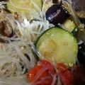 evoevo's cooksnap of when they made 【京都丹波】揚げなすと夏野菜の春雨サラダ.