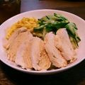 梨にゃんこ's cooksnap of when they made ゆで鶏のせた冷やし中華.