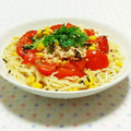 まあまま☆0403's cooksnap of when they made トマト・ツナマヨ冷やし中華.
