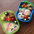 minch＊＊'s cooksnap of when they made 彦星と織姫の七夕キャラ弁　ひな祭りにも♪.