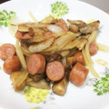 お料理見習いナナコ's cooksnap of when they made しいたけとピーマンとウィンナー炒め.