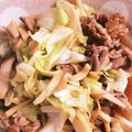 ☆ゆみよ☆'s cooksnap of when they made 簡単☆豚肉とキャベツエリンギのポン酢炒め.
