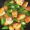 けろみーちゃん's cooksnap of when they made 鶏肉とおくらトマトのはちみつ味噌炒め♪.