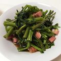 いちらい's cooksnap of when they made 絶品 お店超え 空心菜 炒め物.