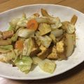 にゃん☆28's cooksnap of when they made 春キャベツと厚揚げの味噌炒め.