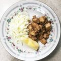 RoomA's cooksnap of when they made 簡単☆鶏肉とキノコのポン酢バター炒め.