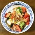 早起きまま's cooksnap of when they made 豆腐と大葉タレの夏野菜たっぷりサラダ.