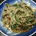 sashihi's cooksnap of when they made シャキシャキ水菜とえのき炒め.