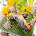 makichihua's cooksnap of when they made エビ＆チーズ★デラックス春巻き.