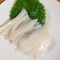 ゆすひと's cooksnap of when they made 肝醤油で食べるイカ刺し.