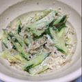 ずんこ！'s cooksnap of when they made 簡単！キュウリとちりめんじゃこの和え物.