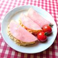カルン's cooksnap of when they made お弁当にゆで卵のハムマヨサンド.