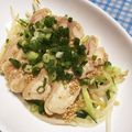 chocoraママ's cooksnap of when they made 茹で鶏の白いタレ～.