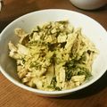 ながとも's cooksnap of when they made 簡単★鶏と玉ねぎと青じそのゴマポン和え.
