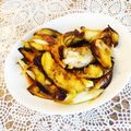 うさぎ姫っこ's cooksnap of when they made ノンオイル♪茄子と長ネギの醤油炒め.