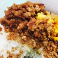 きぃもるく's cooksnap of when they made 簡単☆鶏そぼろ☆お弁当に！.