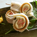 時花菜's cooksnap of when they made お弁当やおつまみにカニカマのちくわ巻き.