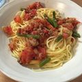 ＊Echan＊'s cooksnap of when they made 挽肉とトマトのコンソメパスタ.