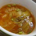 おんかめ's cooksnap of when they made なめたけ・豚キム・レタス⇒雑炊！？.